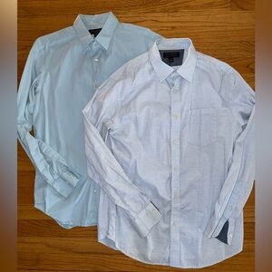 TWO Banana Republic Light Blue Men's Dress Shirts Duo - Size Medium